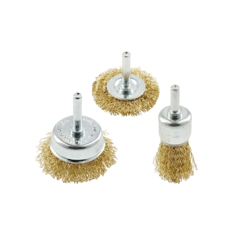 HOEGERT 3-dijelni set četki mesinganih 6mm 25-50mm HT7D745