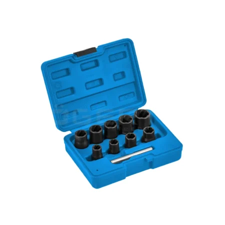 HOEGERT 9-dijelni set nasadnih ključeva za vađenje vijaka 10-19mm 3/8″ HT8G401