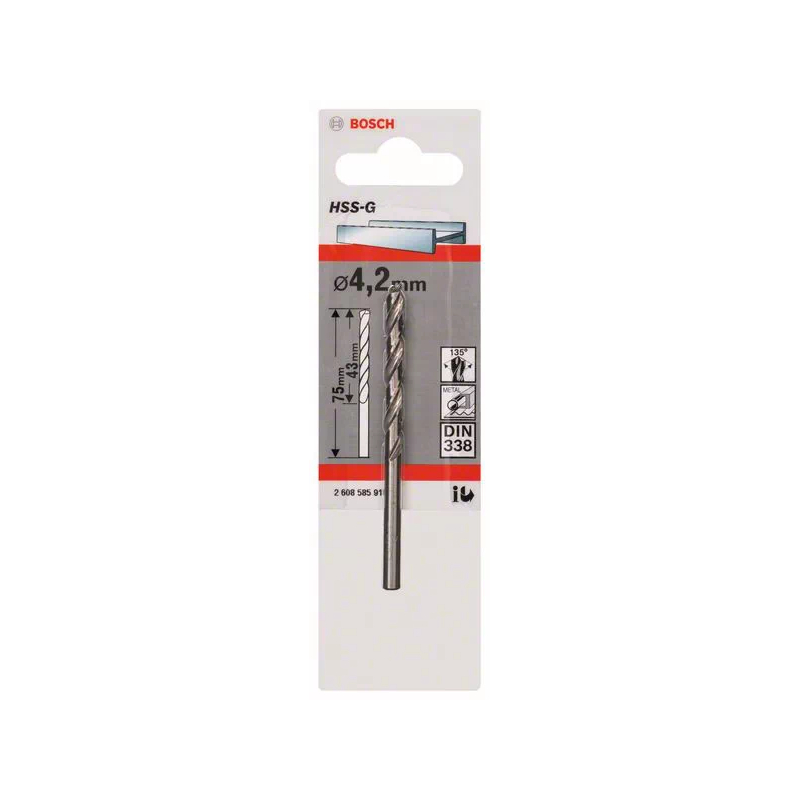 Borer HSS-G 4,2 mm