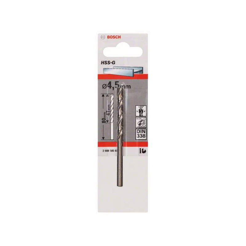 Borer HSS-G 4,5 mm