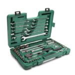 SET NASADNIH KLJUČEVA 76 kom. 1/4"+1/2" I VILJUŠKASTO-OKASTI KLJUČEVI SATA