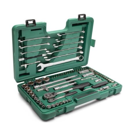 SET NASADNIH KLJUČEVA 76 kom. 1/4"+1/2" I VILJUŠKASTO-OKASTI KLJUČEVI SATA