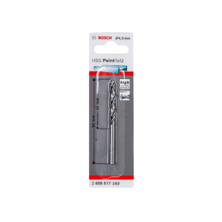 BORER HSS PointTec 4.5 mm BOSCH 1 kom 2608577163