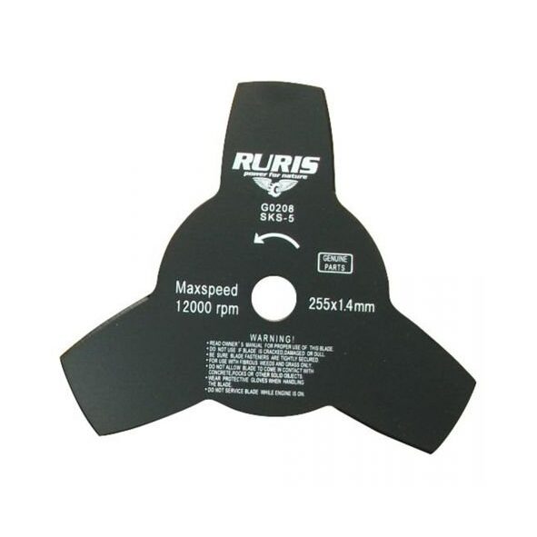 Ruris disk za košenje trave sa 3 ivice 255×1.4mm