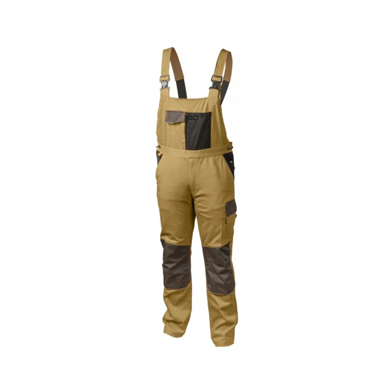 Hoegert radne treger farmer hlače pantalone EDGAR MD (bež-sive) HT5K272-MD