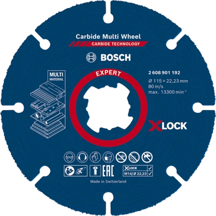 REZNA PLOČA MULTI 115x22,23mm X-LOCK EXPERT BOSCH