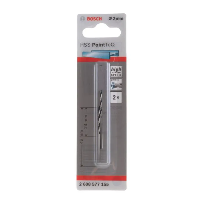 BORER HSS PointTec 2.0 mm BOSCH 2 kom 2608577155