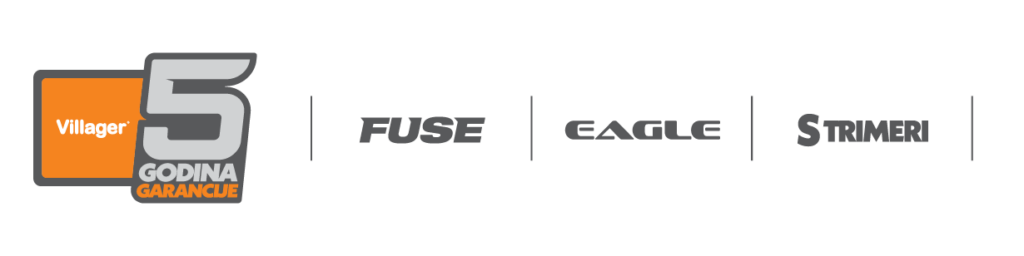 Villager pet godina garancije za FUSE, EAGLE i motorne trimere