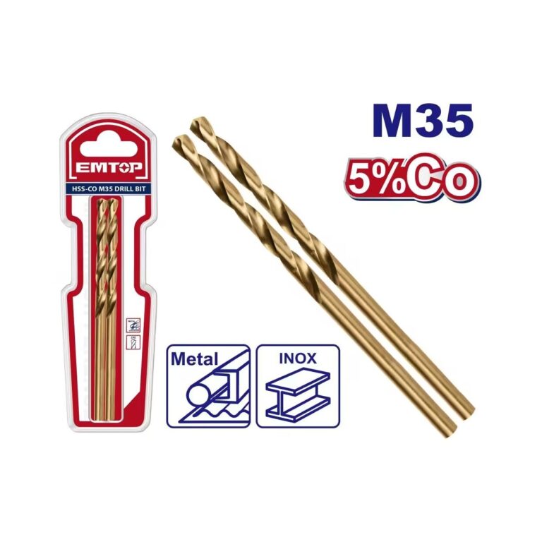 Emtop set 2 burgije za metal HSS-Co 3 mm ETDB130301