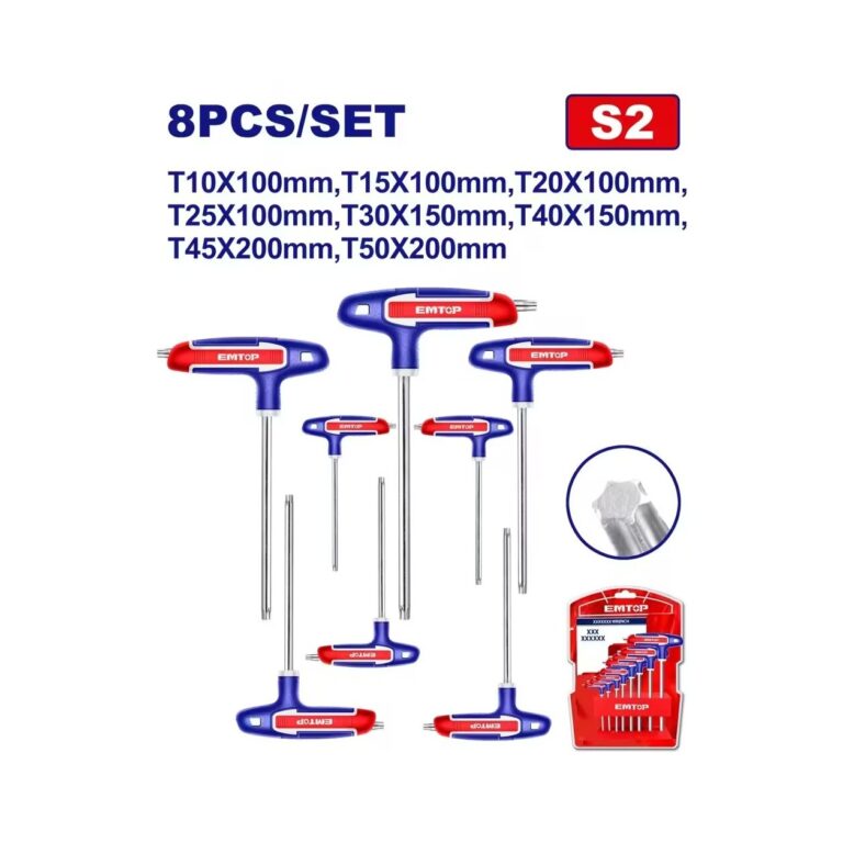 Emtop set T-torx ključeva (8 komada) ETHW6063