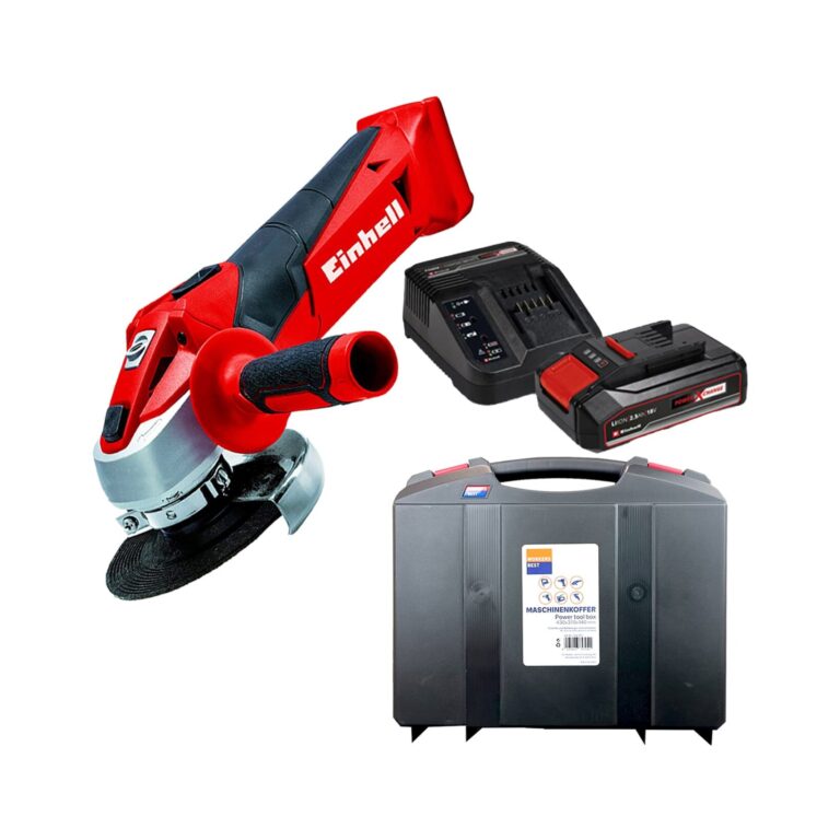 Einhell aku ugaona kutna brusilica Power X-Change TC-AG 18/115 Li Kit (sa koferom)